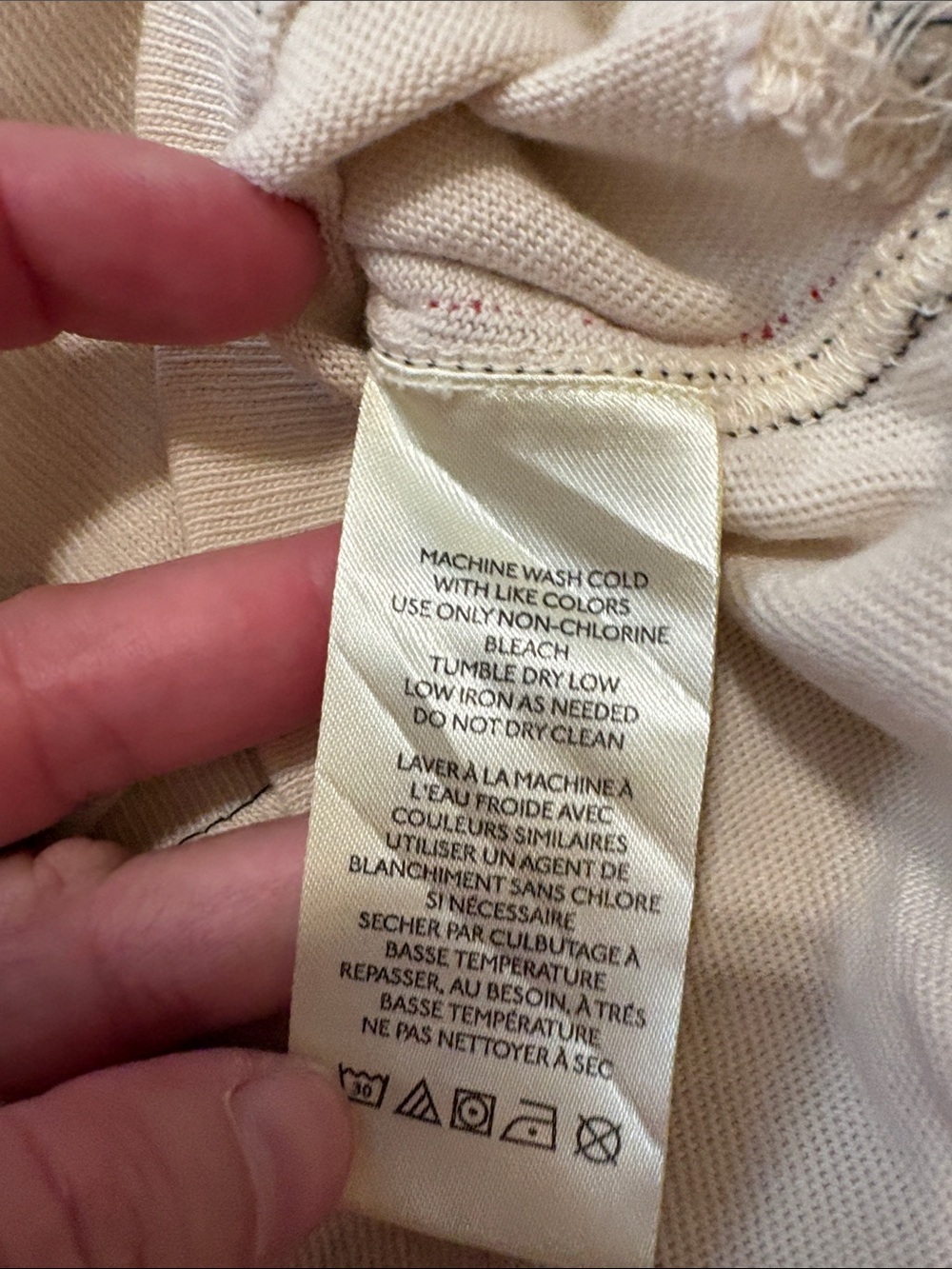 Pilcro Après Long-Sleeve Ruffled Cotton Tee . From anthropology. Size Med. - Picture 4 of 8